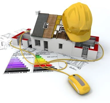 Environment friendly construction Stock Illustration