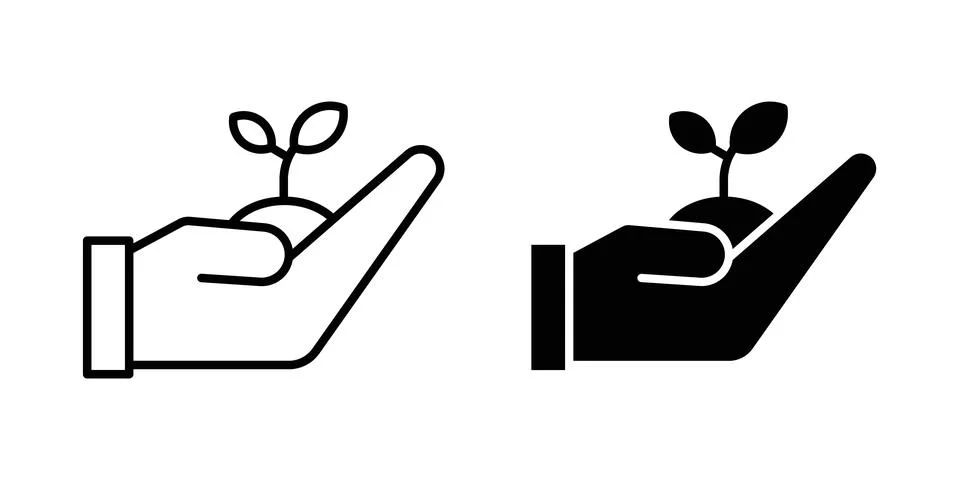 Environment icon illustration. Pixel perfect vector graphics Stock Illustration