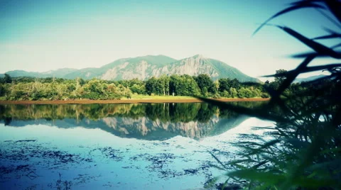 Environment. Peaceful lake Stock Footage 43061533