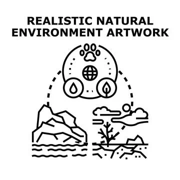 Environment protection balance concept with abstract planet Stock Illustration