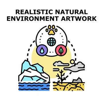 Environment protection balance concept with abstract planet Stock Illustration