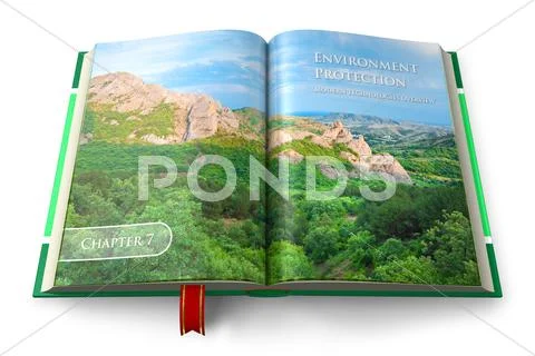 Environment protection book Stock Illustration