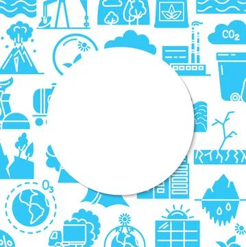 Environment protection concept poster in flat style Stock Illustration