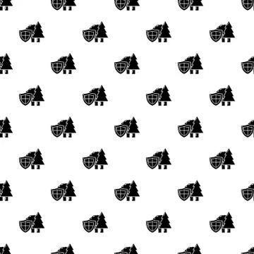 Environment protection pattern seamless Illustrazione stock