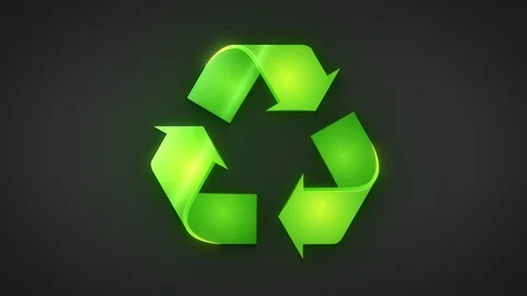 Environment Recycle Green Logo Background Stock Footage 128383859