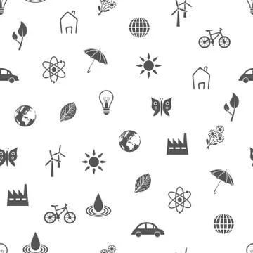Environment seamless pattern Stock Illustration