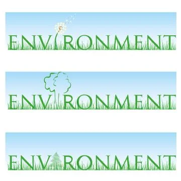 Environment set Stock Illustration