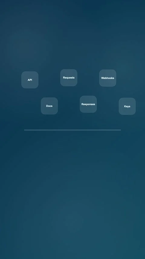 Environment Settings Workspace Modern Gradient SaaS Interface Vertical Animation 動画素材 345155045