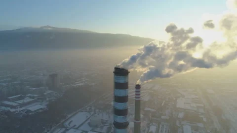 Environment Sofia, most polluted capital of Europe Stock Footage 144212679