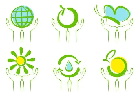 Environment symbols Stock Illustration