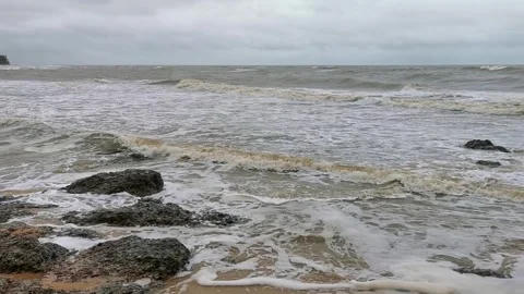 Environment wave of seawater along the beach Stock Footage 320247891