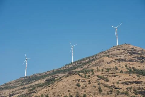Environment - Wind turbines 库存照片