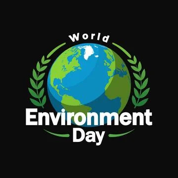 Environment World Day typography Stock Illustration