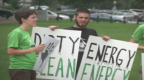 Environmental Activists At Congress Video stock 1012754