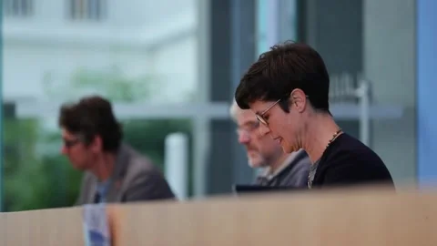 Environmental activists criticise selection process of German nuclear repositori Stock Footage 203966226