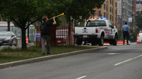 Environmental Activists Protest FERC and Fracking 4K Stock Footage 51437322