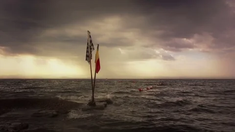 Environmental clean beach Stock Footage 72739979