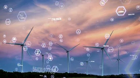Environmental conservation technology and approaching global sustainable ESG Illustrazione stock