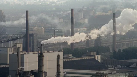 Environmental Damage, Environmental Issues, Air Pollution, Global Warming, Wide Video stock 95820560