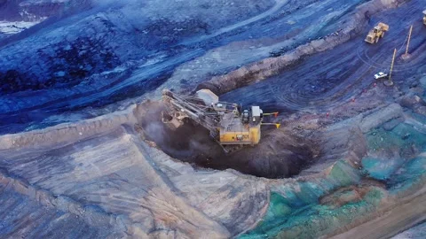 Environmental Degradation Gold mining in Paracatu, Minas Gerais, Brazil. Stock Footage 319830074