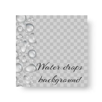 Environmental design with water drops Stock Illustration