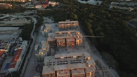 Environmental Devastation at New Coastal Development Site: Rampant Deforestation Stock Footage 272817133