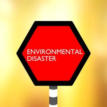 Environmental Disaster concept Иллюстрация