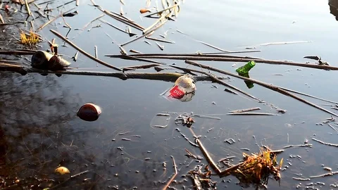 Environmental disaster. mountains of garbage, plastic, glass Video stock 105820983