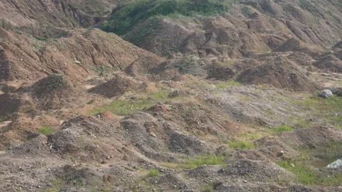 Environmental disaster, savagely destroyed by man Stock Footage 138990841