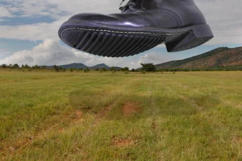 Environmental footprint Stock Illustration