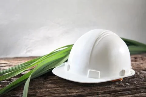 Environmental friendly industry concept Stockfoto's