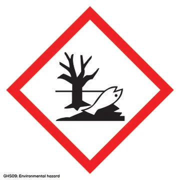 Environmental hazard warning sign Stock Illustration