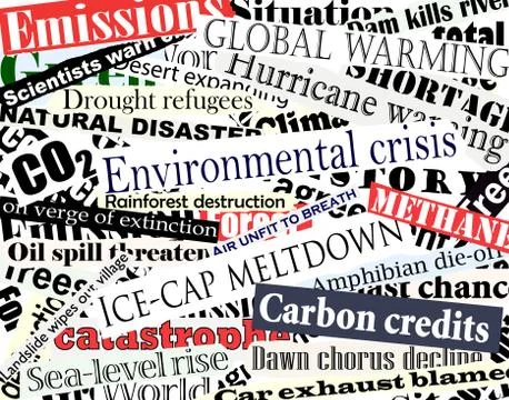 Environmental headlines Stock Illustration