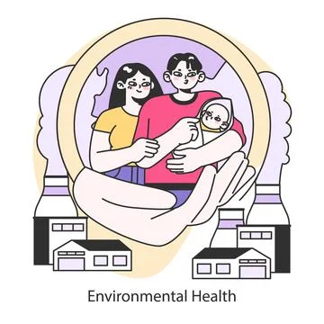Environmental Health concept. Flat vector illustration. 스톡 일러스트