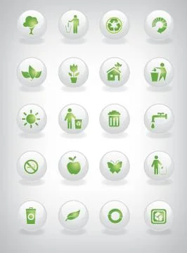 Environmental icons Stock Illustration