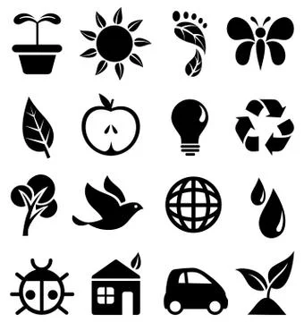Environmental Icons Stock Illustration