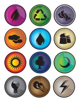 Environmental Icons Stock Illustration
