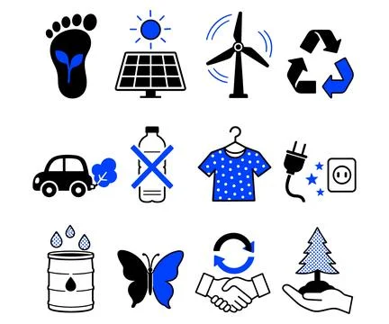 Environmental Icons Stock Illustration