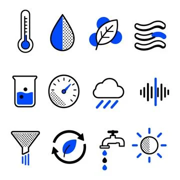 Environmental Icons Set Stock Illustration