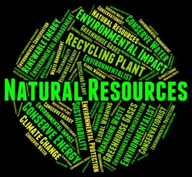 Environmental Impact Means Assessment Effect And Words Ilustración de archivo