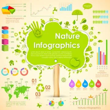 Environmental Infographic Stock Illustration