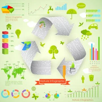 Environmental Infographic Stock Illustration