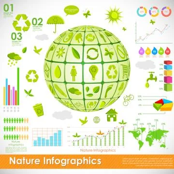 Environmental Infographic Stock Illustration