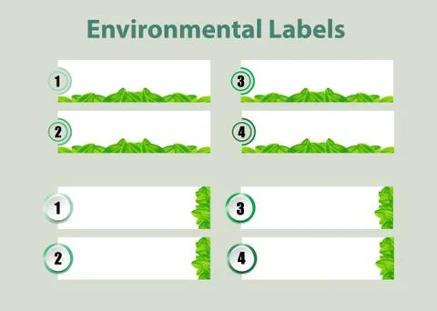 Environmental infographic vector Stock Illustration