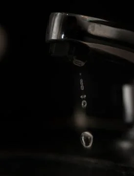 Environmental issue: Drops falling down Foto stock