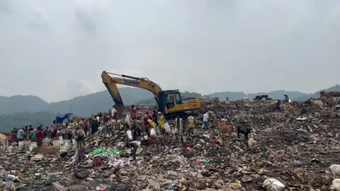 Environmental Issue In India Video stock 196609158