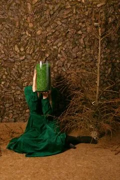 Environmental issues. Deforestation. Theme of environmental problems. Foto stock