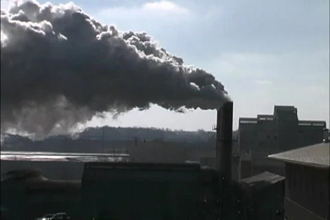 Environmental Issues Smoke plume 1 Stock Footage 464465