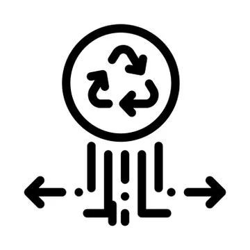 Environmental labeling popularity icon vector outline illustration Stock Illustration