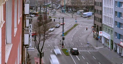 Environmental lane in Dusseldorf Stock Footage 125618908
